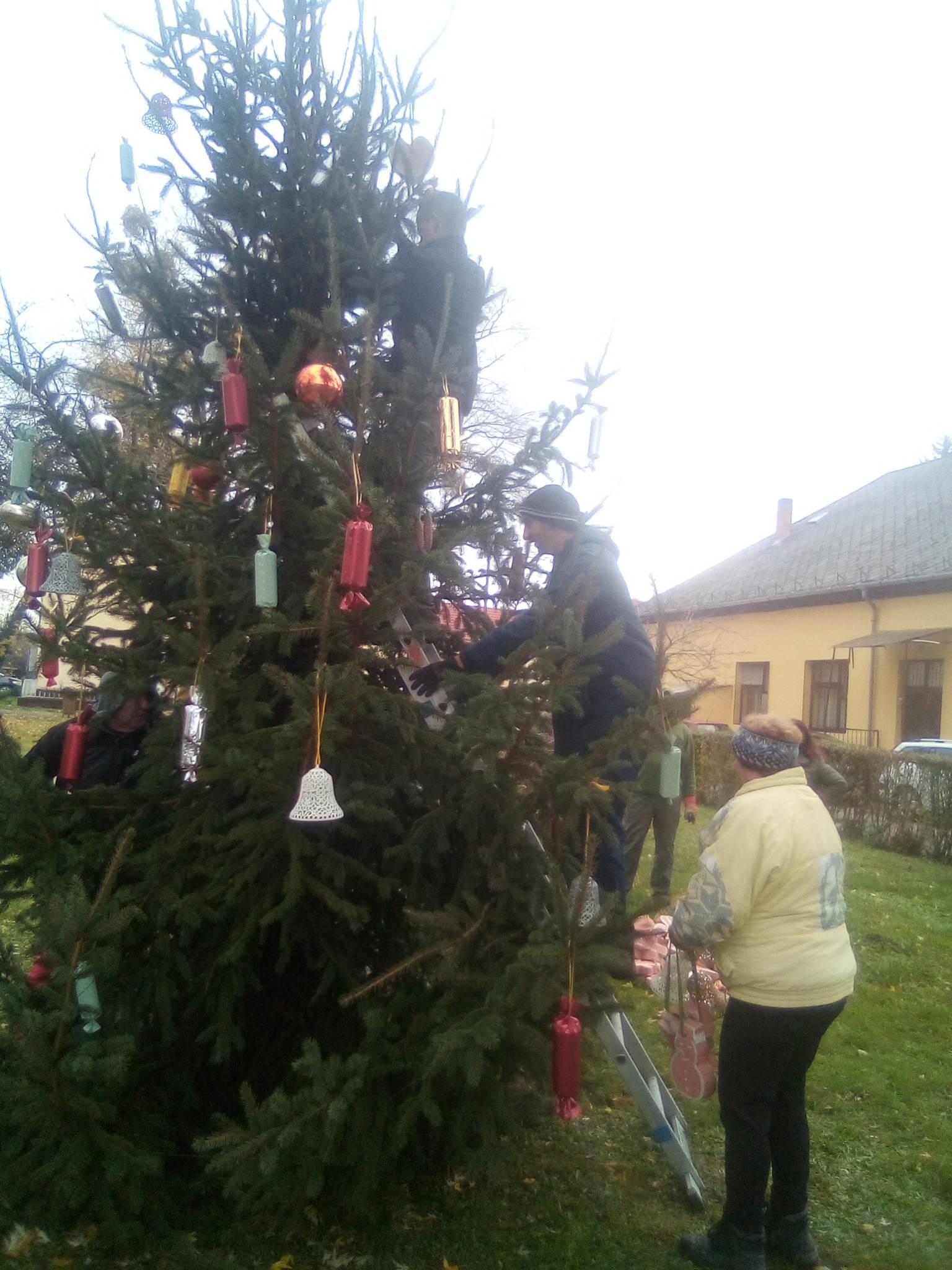 Darányban is pompázik már a közös karácsonyfa